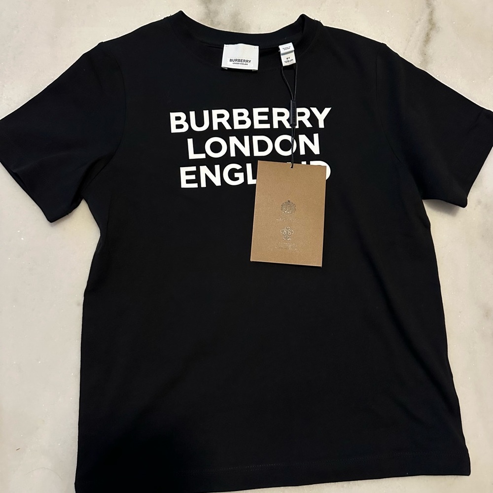 Kids Burberry Black T-Shirt